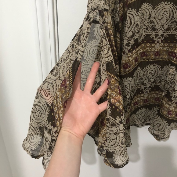 Millau Boho Hippy Tribal Aztec Summer Blouse S - Picture 6 of 8